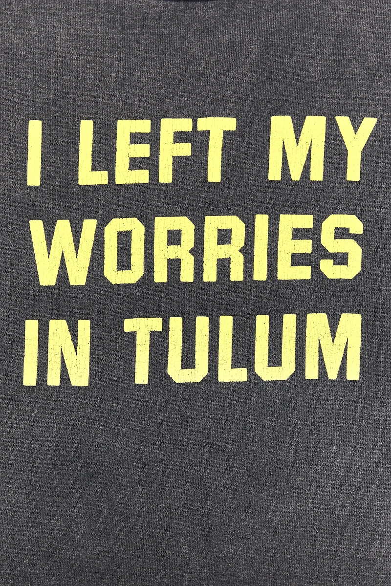 WASHED T-SHIRT WITH TEXT