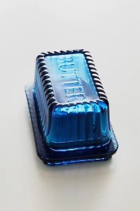 GLASS BUTTER DISH