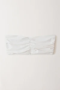 GATHERED BEACH BANDEAU BIKINI TOP
