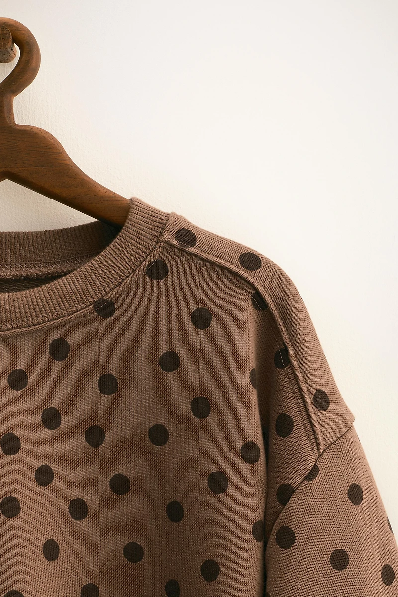 ZARA TIMELESS - SWEAT IMPRIMÉ À POIS