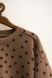 ZARA TIMELESS - SWEAT IMPRIMÉ À POIS