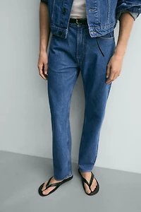 STRAIGHT ANKLE FIT JEANS