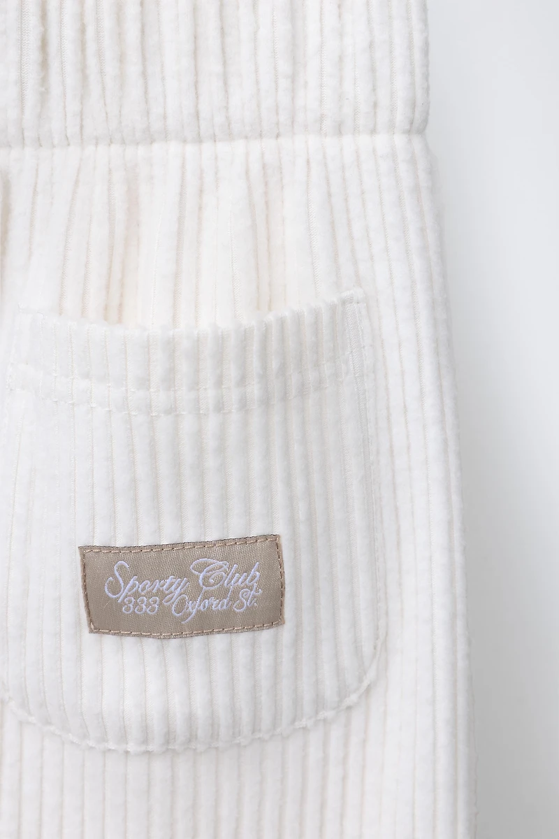 SOFT TOUCH RIBBED PANTS