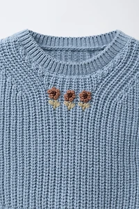 EMBROIDERED KNIT VEST COMBINED GINGHAM SHIRT