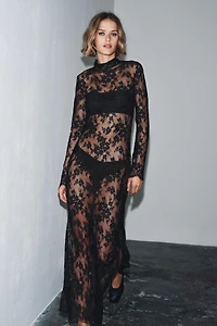 OPEN BACK LACE DRESS