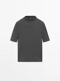 Short sleeve cotton blend T-shirt