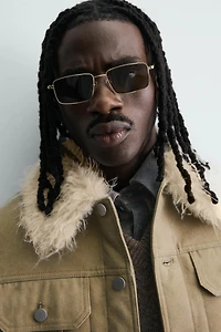 COMBINED FAUX FUR COTTON JACKET