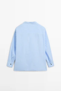 Chemise à rayures 100 % coton
