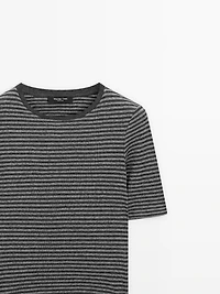 Short sleeve striped shirt