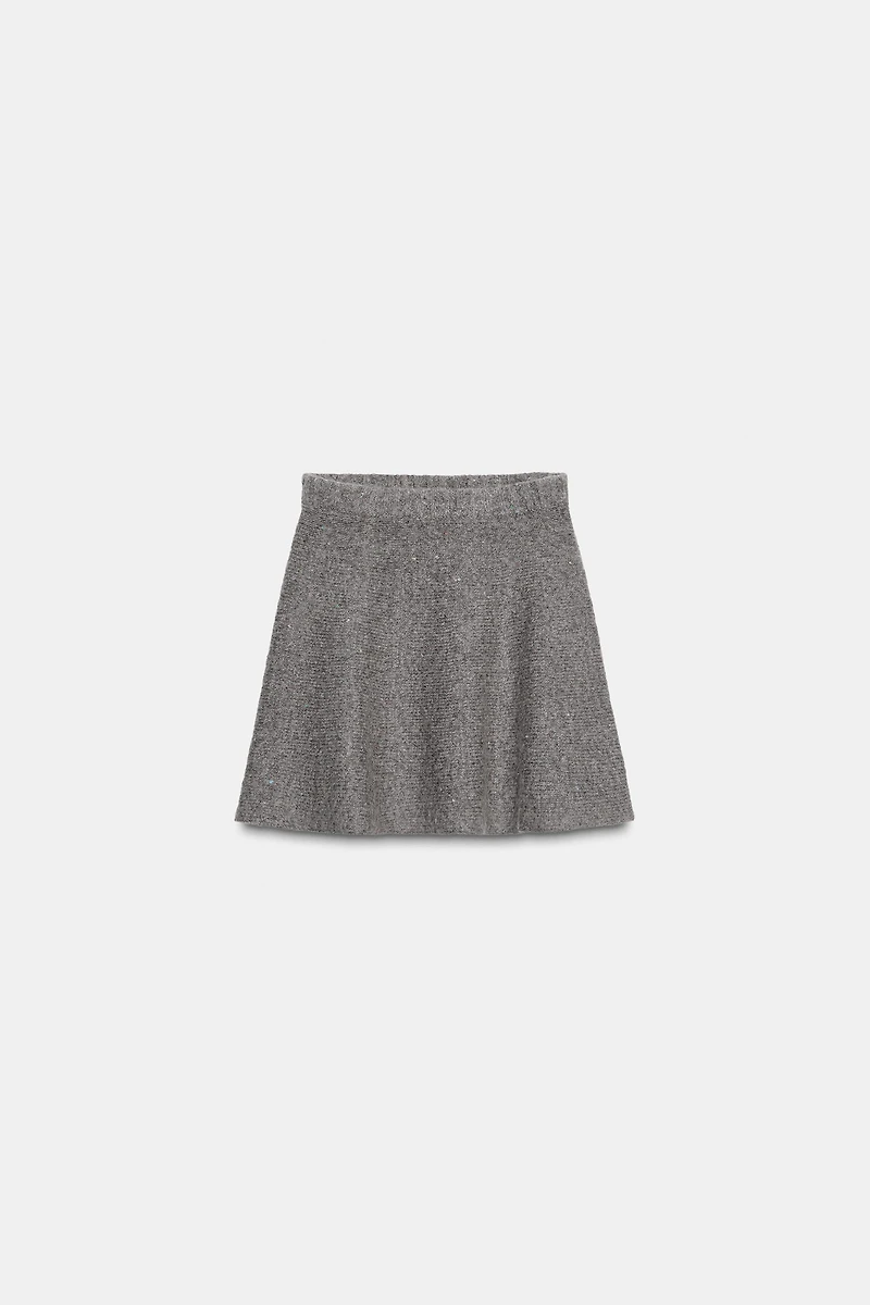 WOOL MINI SKIRT