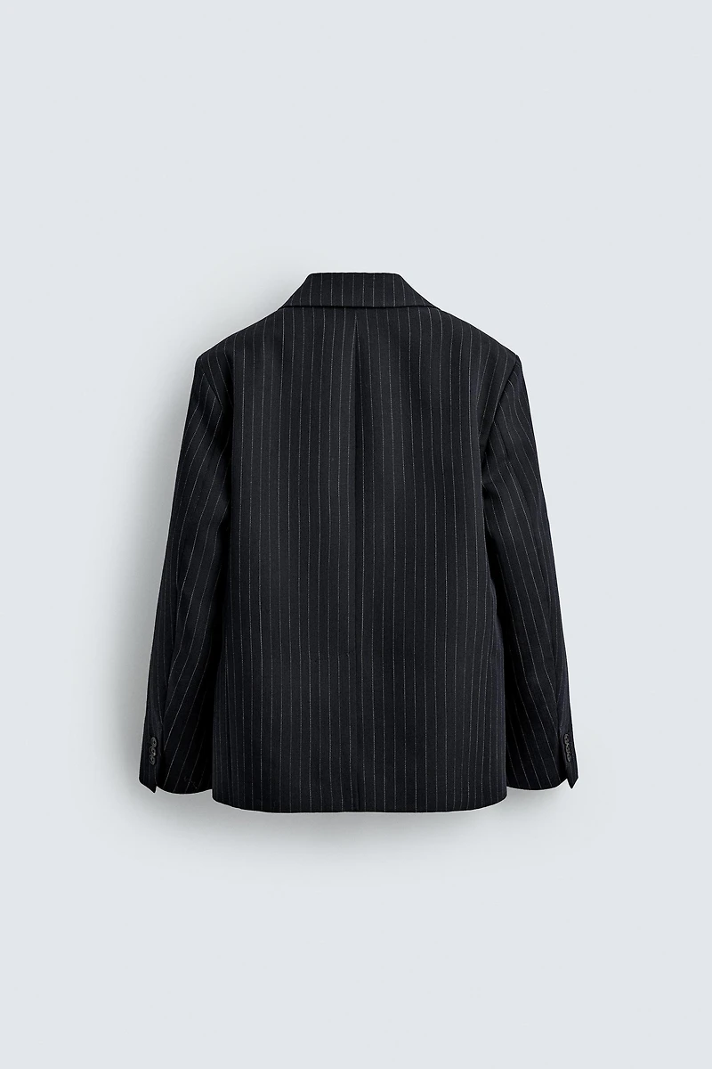 LIMITED EDITION 100% WOOL PINSTRIPE BLAZER