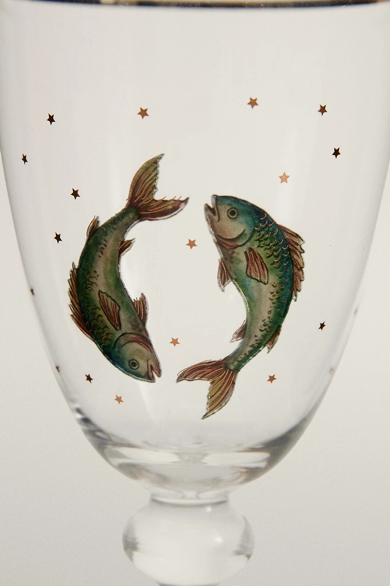 PISCES ZODIAC GLASS | MARISA BERENSON