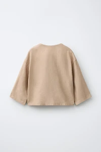 100% LINEN OVERSHIRT