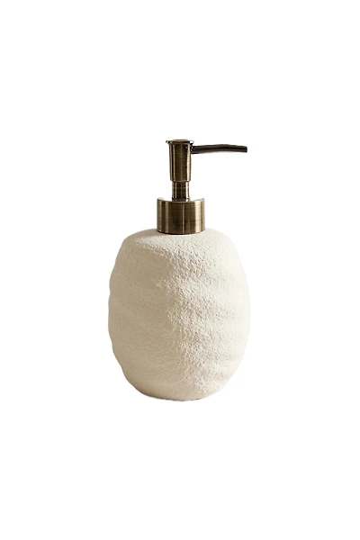 DISTRIBUTEUR DE SAVON EN CÉRAMIQUE TEXTURÉE