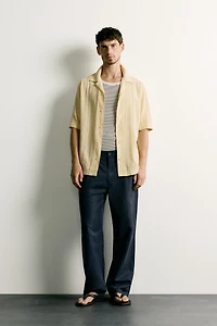 REGULAR FIT STRIPED JACQUARD SHIRT
