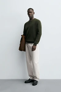 REGULAR FIT WOOL BLEND SWEATER