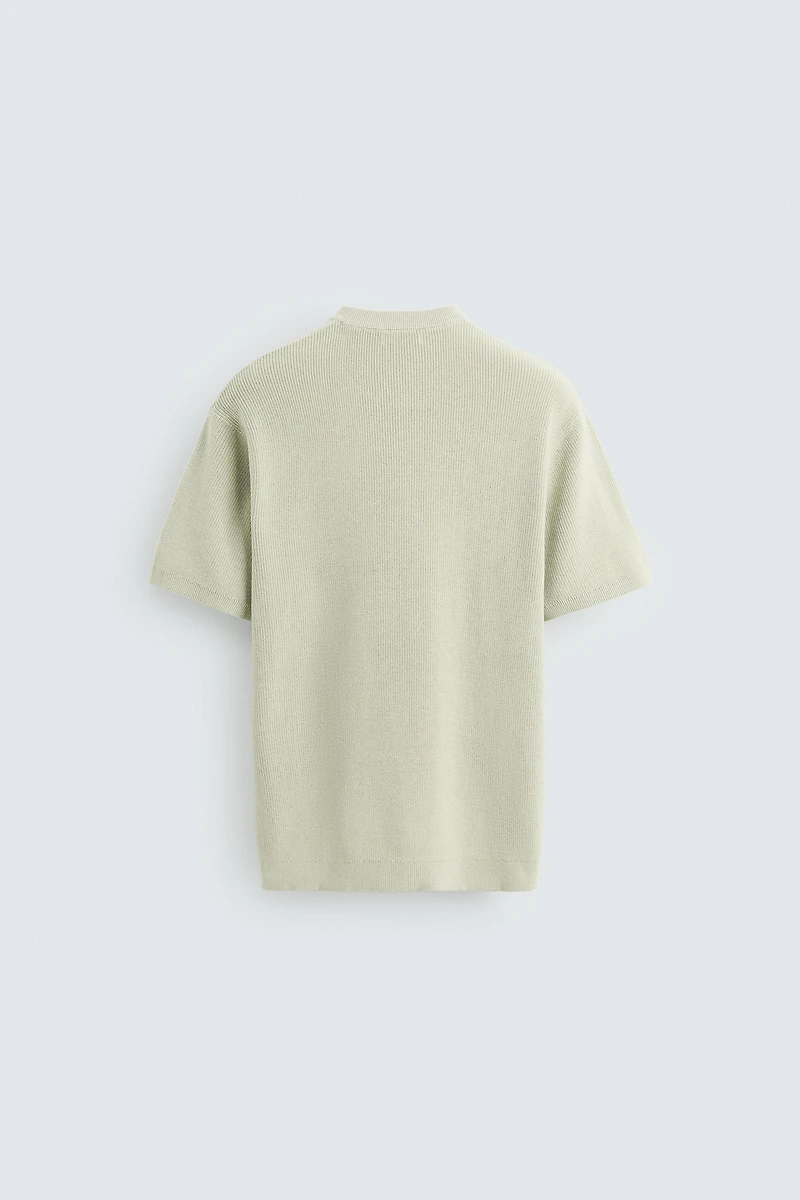 PURL KNIT T-SHIRT