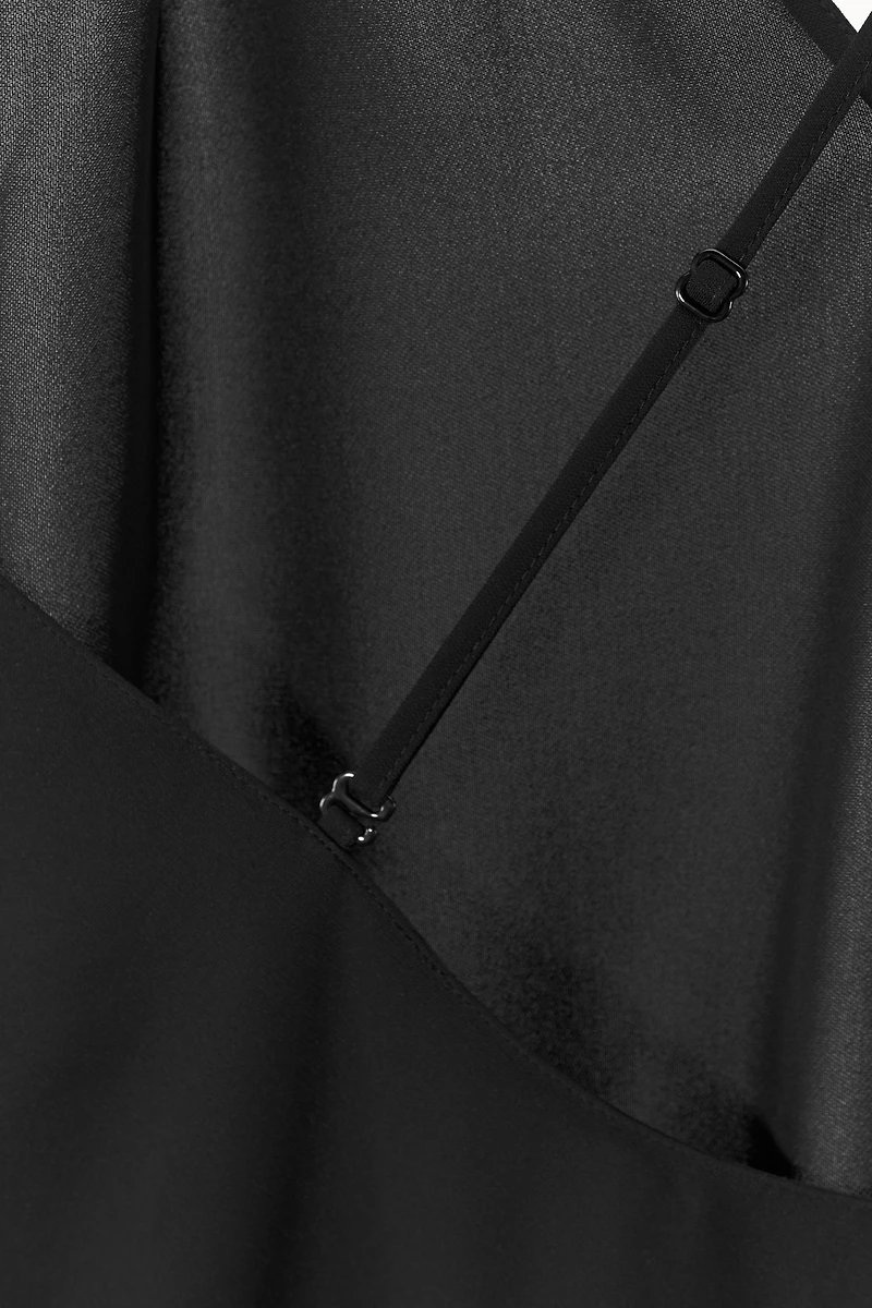 ROBE LONGUE DOUBLURE À BRETELLES MULTIPOSITIONS