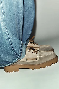 PLATFORM DECK LOAFERS