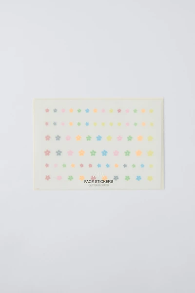 GLITTER FLOWERS ZARA FACE STICKERS