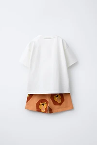 LIONS T-SHIRT AND BERMUDA SET