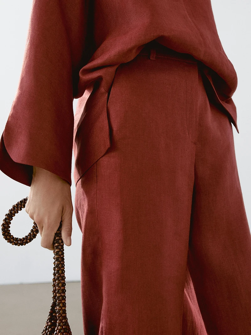 Pantalon fluide 100 % lin