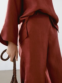 Pantalon fluide 100 % lin