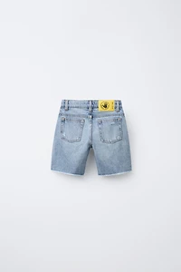BERMUDA EN DENIM DROIT DÉCHIRÉ ZARA X BODY GLOVE ®