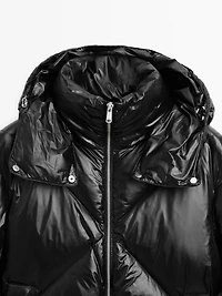 Water-repellent down puffer jacket