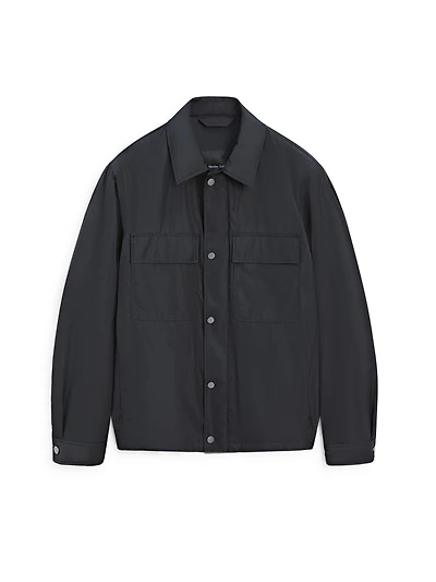 Water-repellent overshirt with pockets