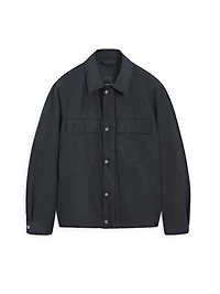 Water-repellent overshirt with pockets