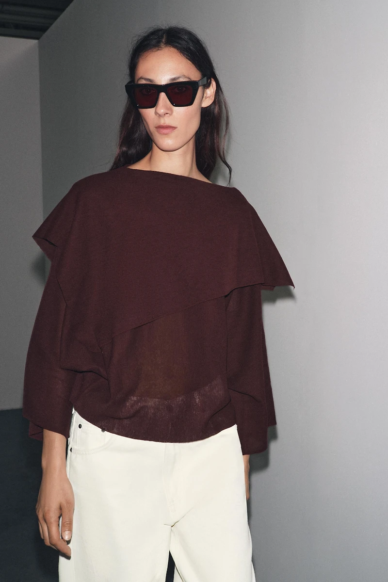 TOP SUPERPOSITION EN MAILLE UNIE