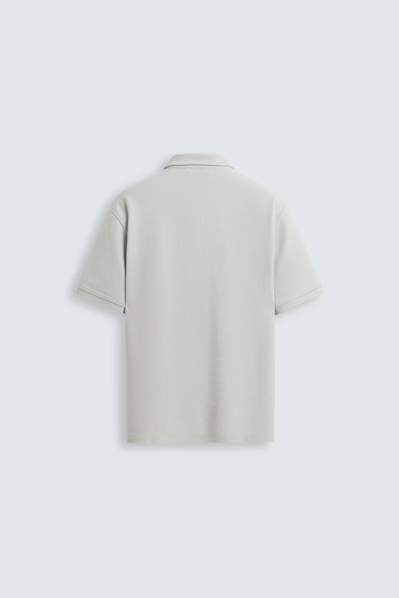BASIC TEXTURED POLO SHIRT