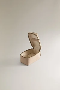 SMALL LEATHER TRAVEL JEWELLERY BOX