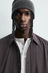 RELAXED FIT PLAID SHIRT