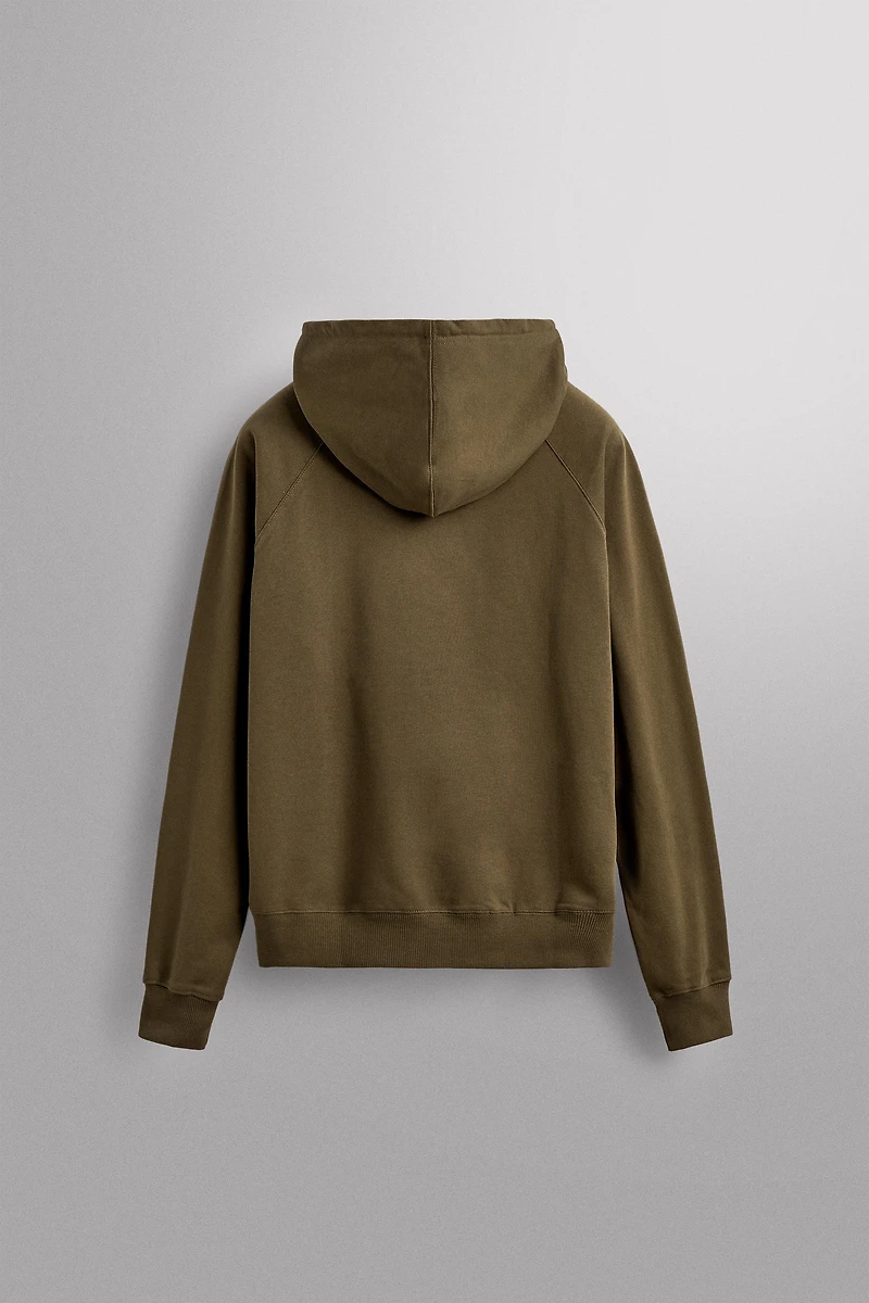 WASHED HOODIE WORKOUT SWEATSHIRT