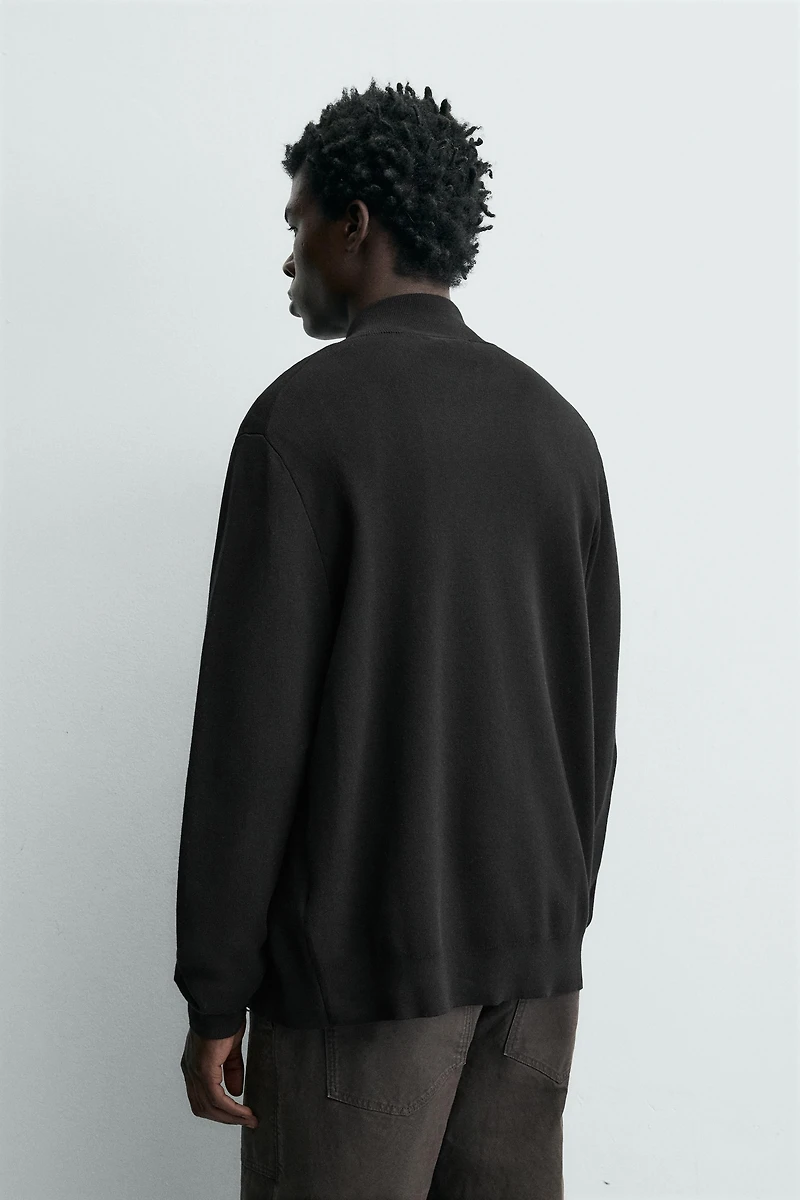ZIPPER CARDIGAN