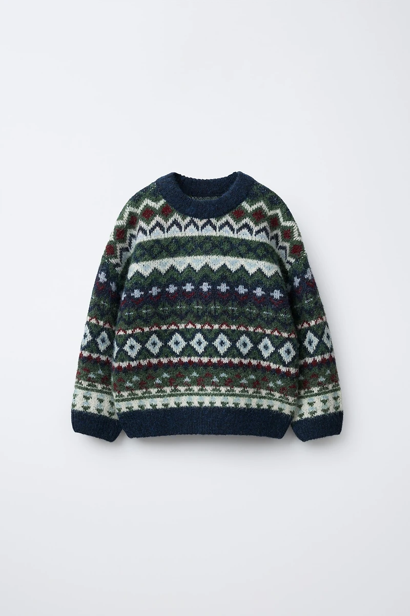 JACQUARD KNIT JUMPER