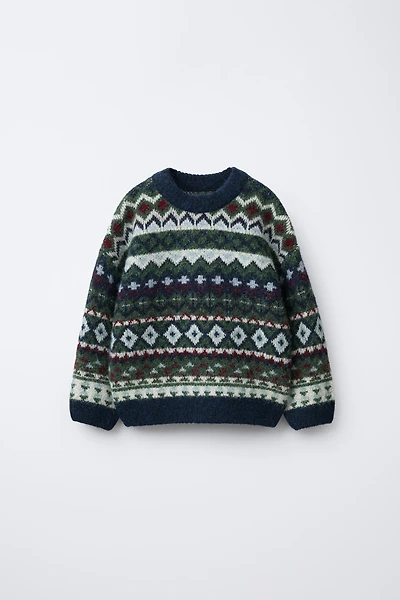 JACQUARD KNIT JUMPER