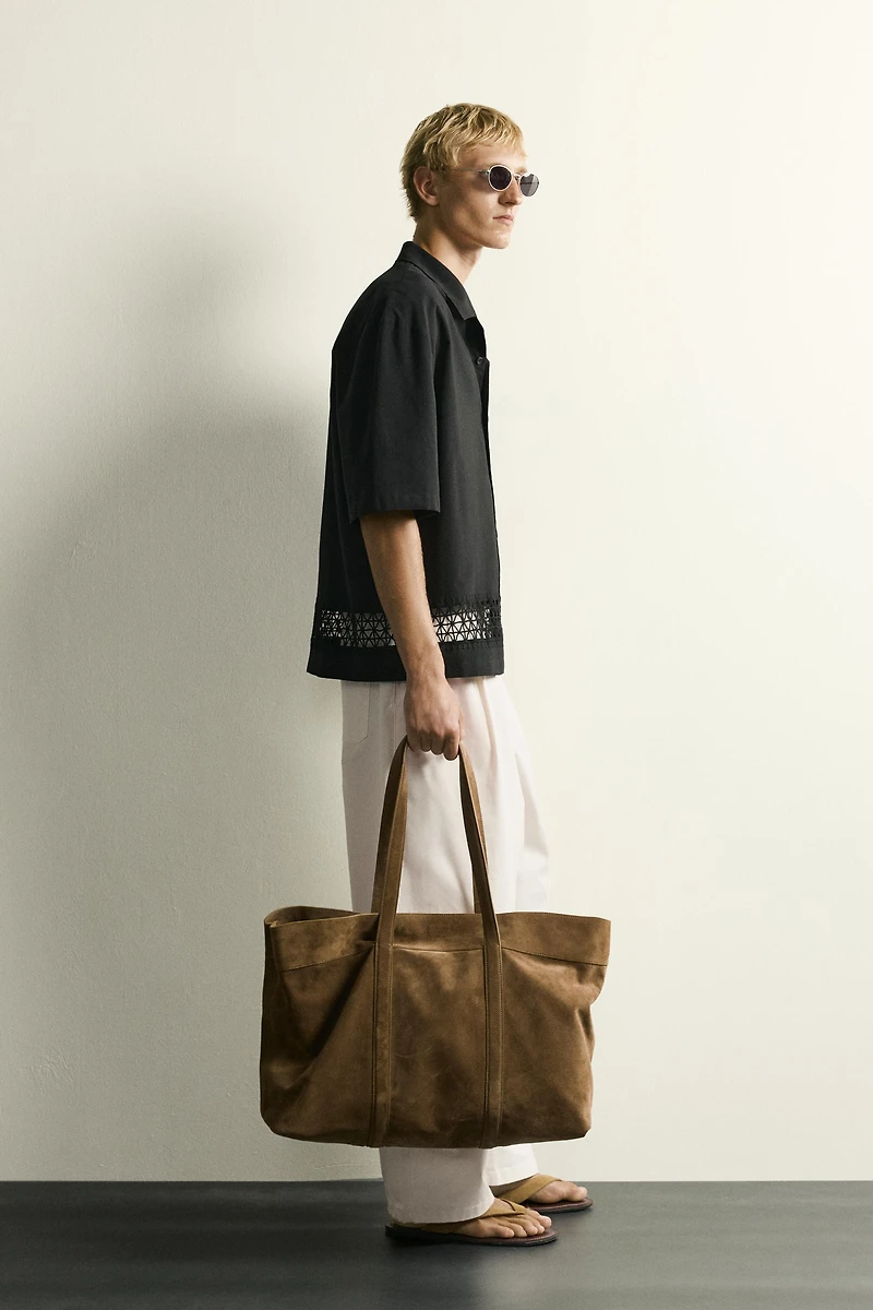 RELAXED FIT SHIRT WITH CONTRAST TRIM