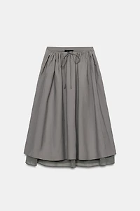 JUPE MI-LONGUE CAPE BIMATIÈRE