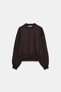 BASIC PLUSH SWEATSHIRT
