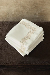 PACK OF EMBROIDERED VEGETABLE DESIGN HAND TOWELS (PACK OF 2)