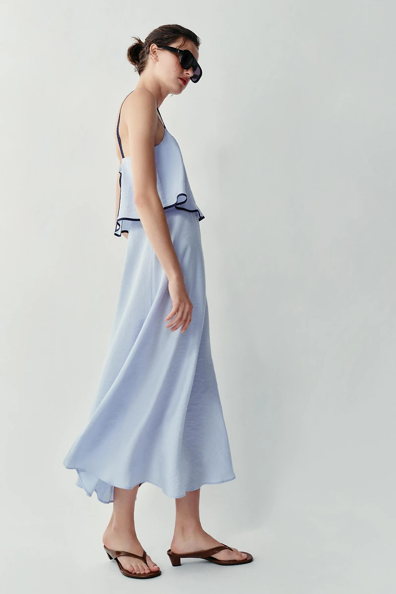 ROBE MI-LONGUE BIMATIÈRE