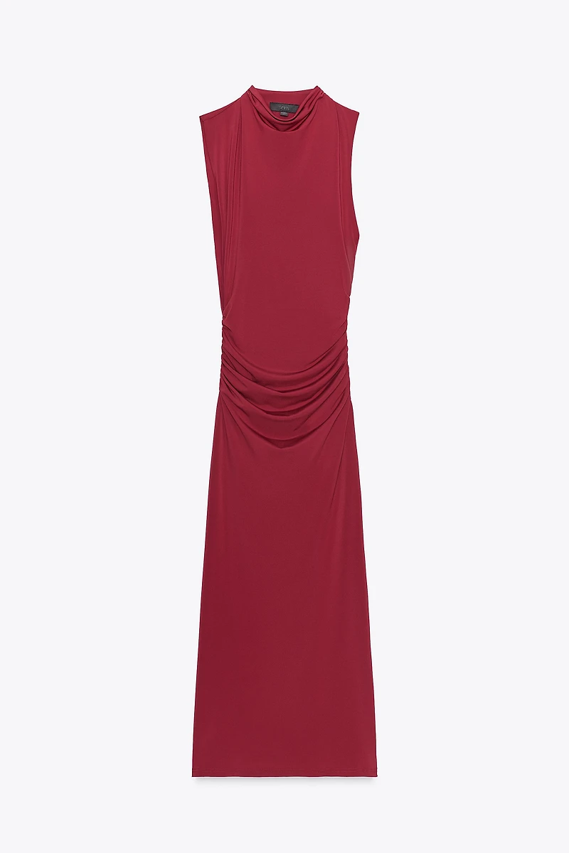 RUCHED LONG DRESS