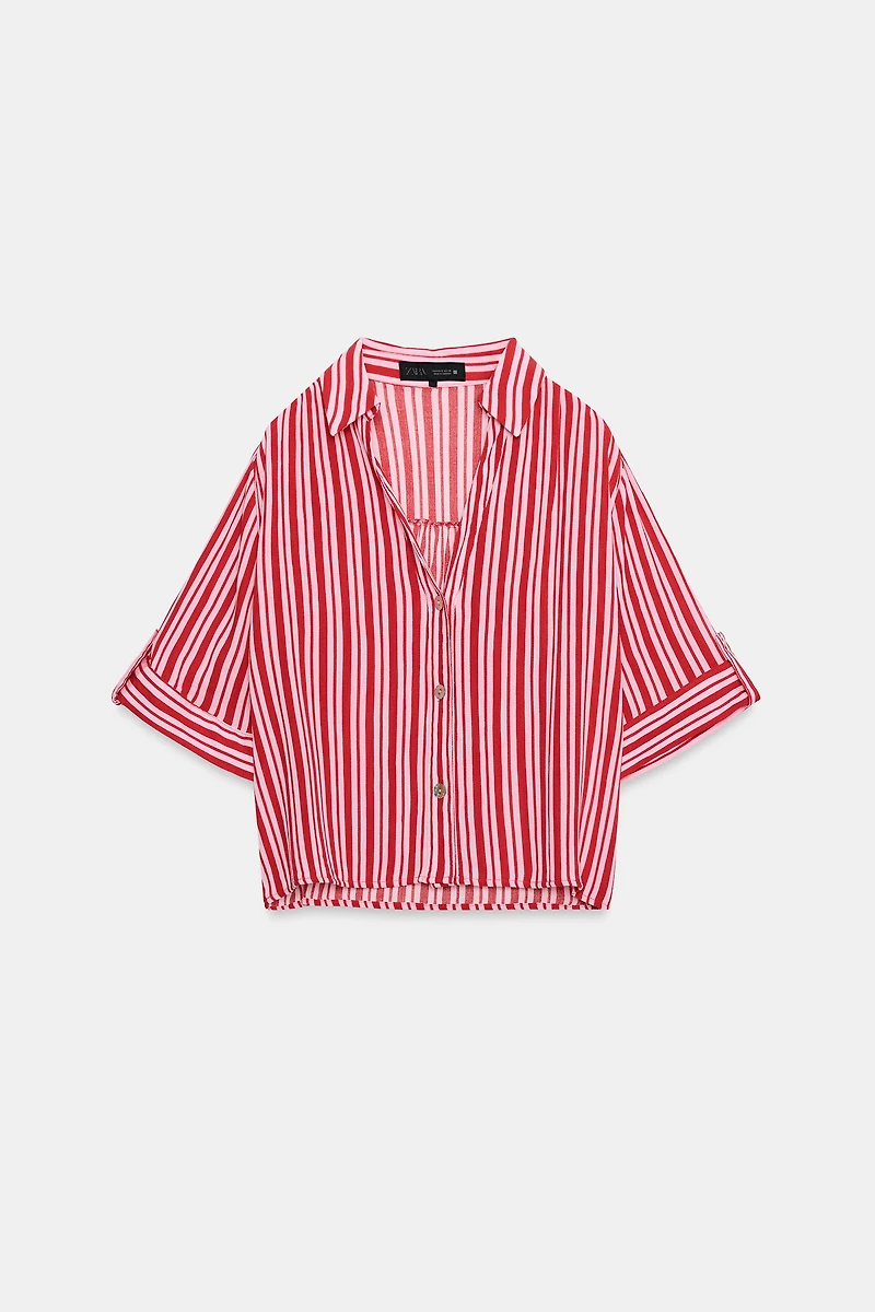 FLOWY STRIPED SHIRT