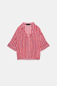 FLOWY STRIPED SHIRT