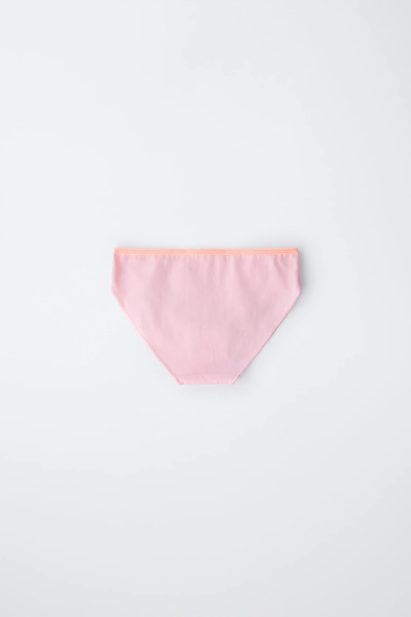 AGES 6-14 / SIX-PACK OF BRIEFS WITH FLUORESCENT DETAILS