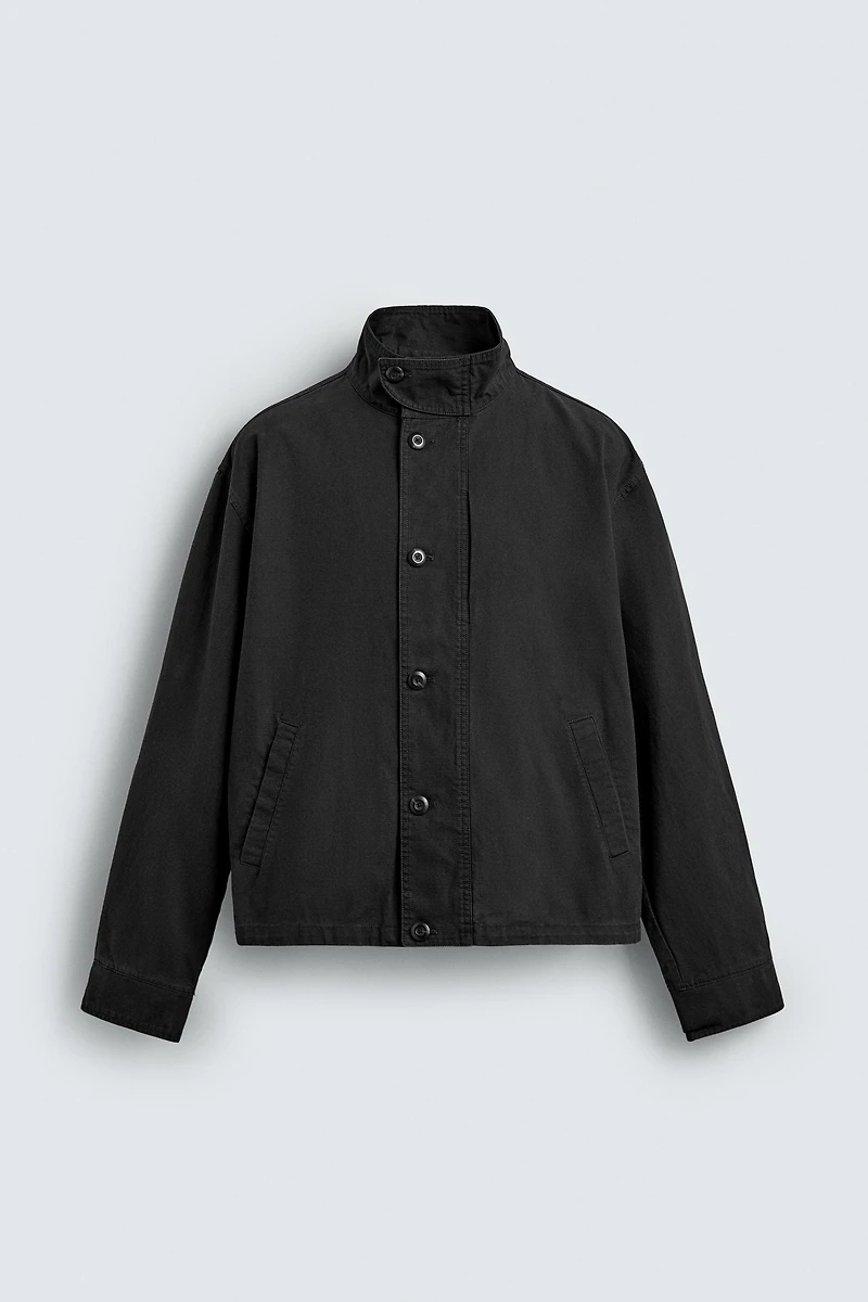VESTE COUPE CARRÉE EN COTON