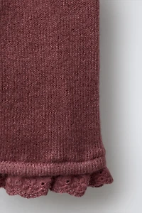 LEGGING EN MAILLE AVEC DENTELLE